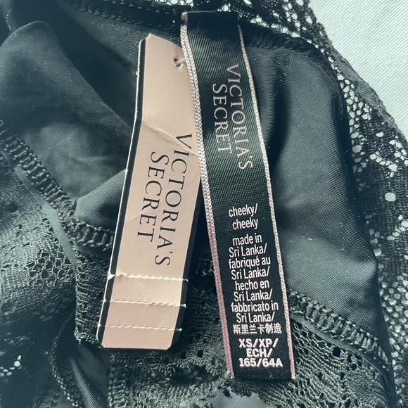 NEW WITH TAGS VICTORIA’S SECRET SIZE XS 3 PK CHEEKY SATIN LACE UP DETAIL PANTIES - Picture 12 of 12